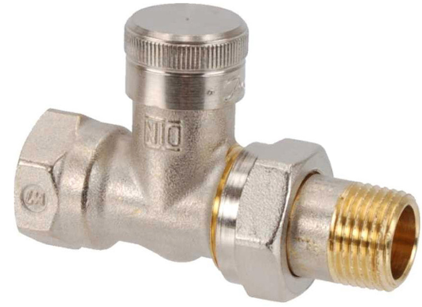 Danfoss RLV 1/2\" Eck Durchgang Heizkorper Rucklaufverschraubung ...