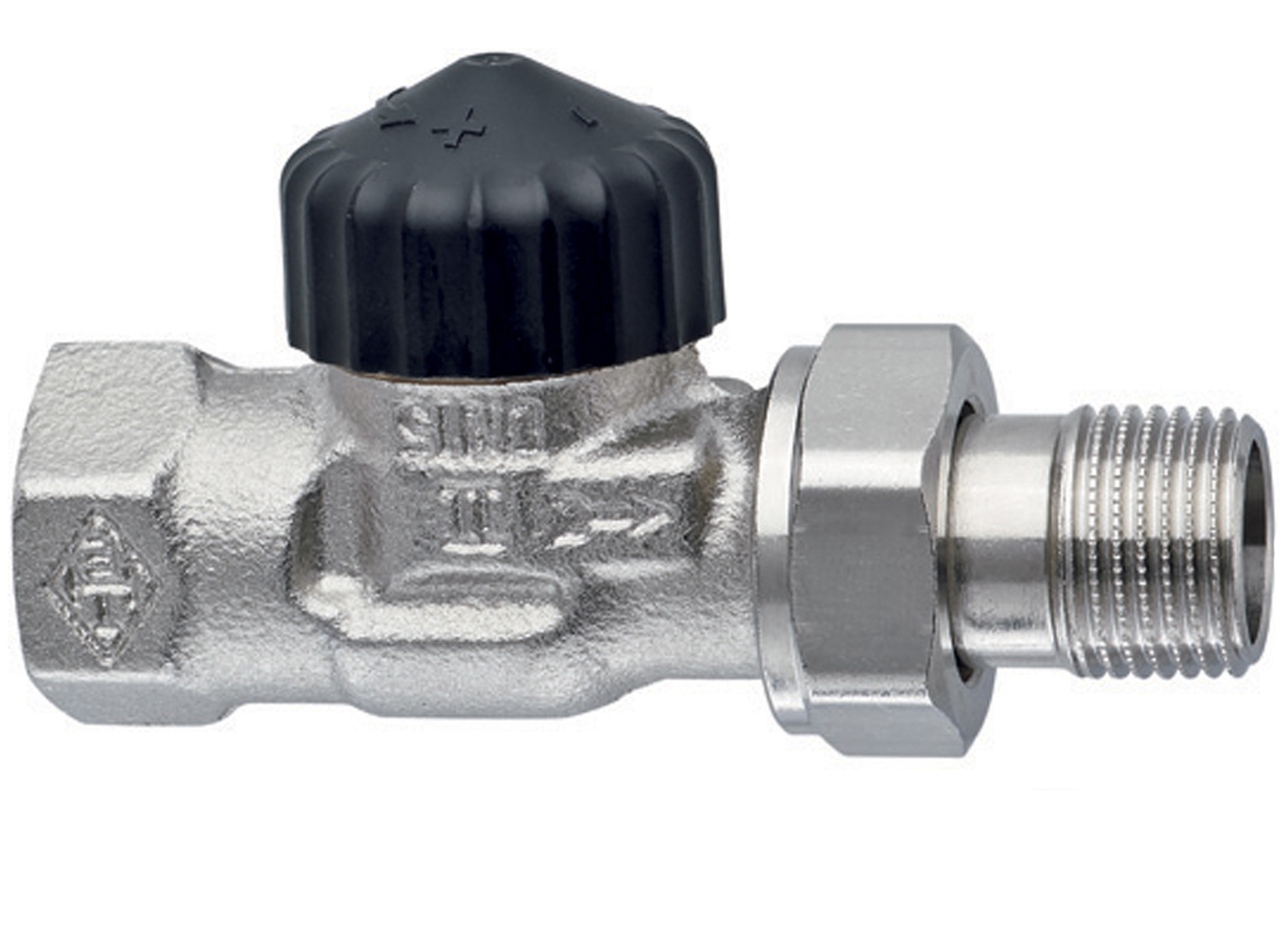 5 x Heimeier Thermostatventil durchgang 1//2/" Thermostat-Ventil Heizkörperventil